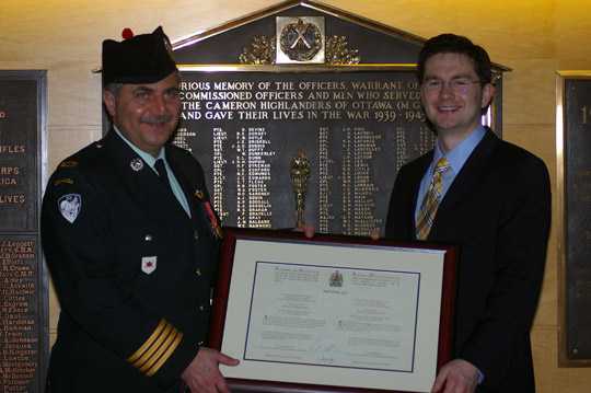 20100408-pierre-poilievre-honarary-colonel